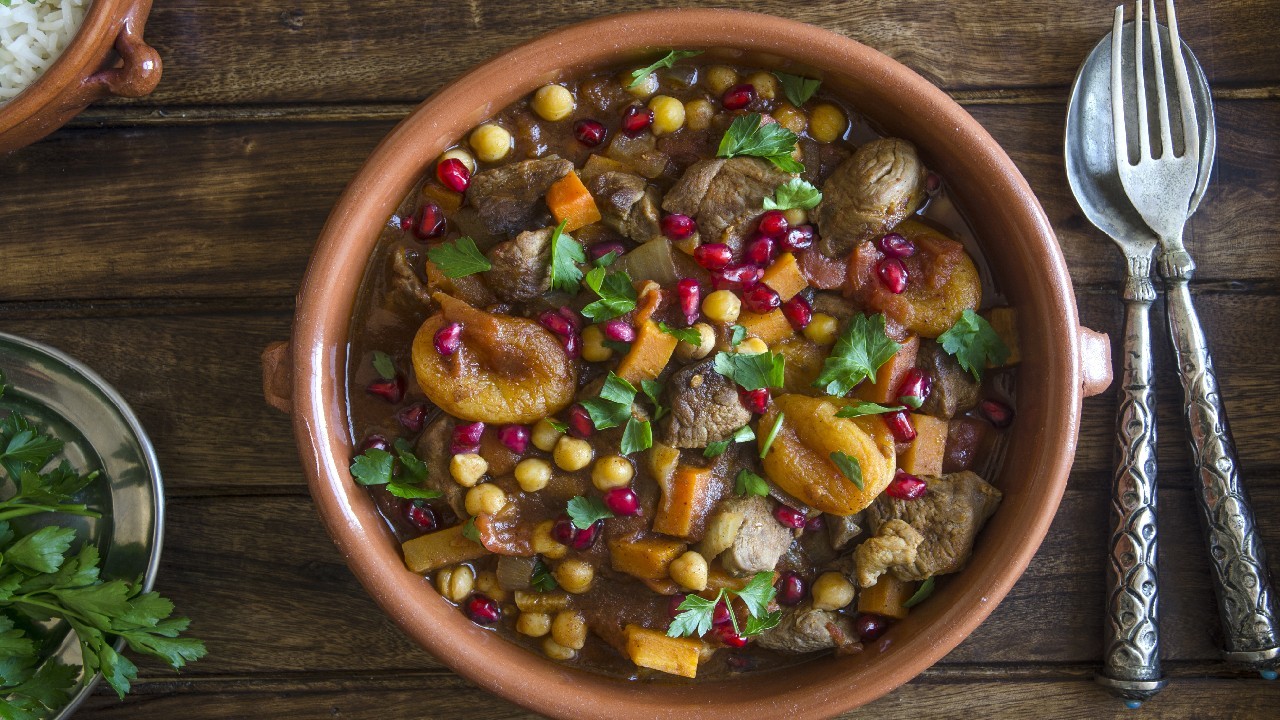 Moroccan Lamb Tagine with Cous Cous