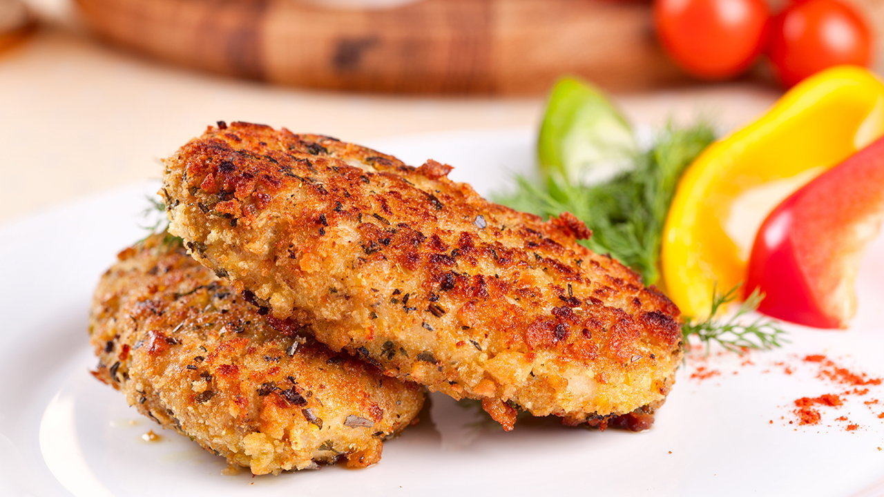 Thai Fish Cakes with Kimchi Fried Rice & Chilli Miso Sauce