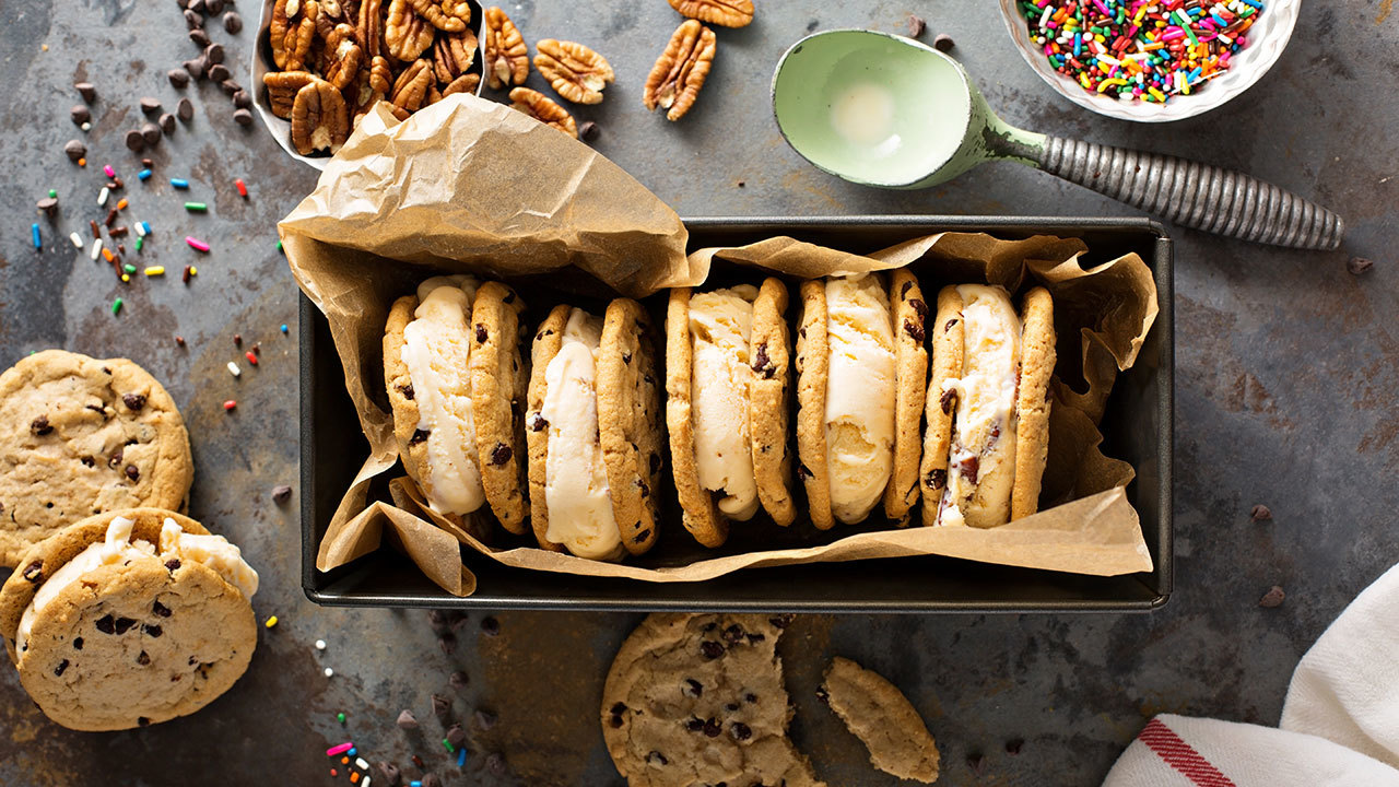 Ice Cream Cookie Sandwiches