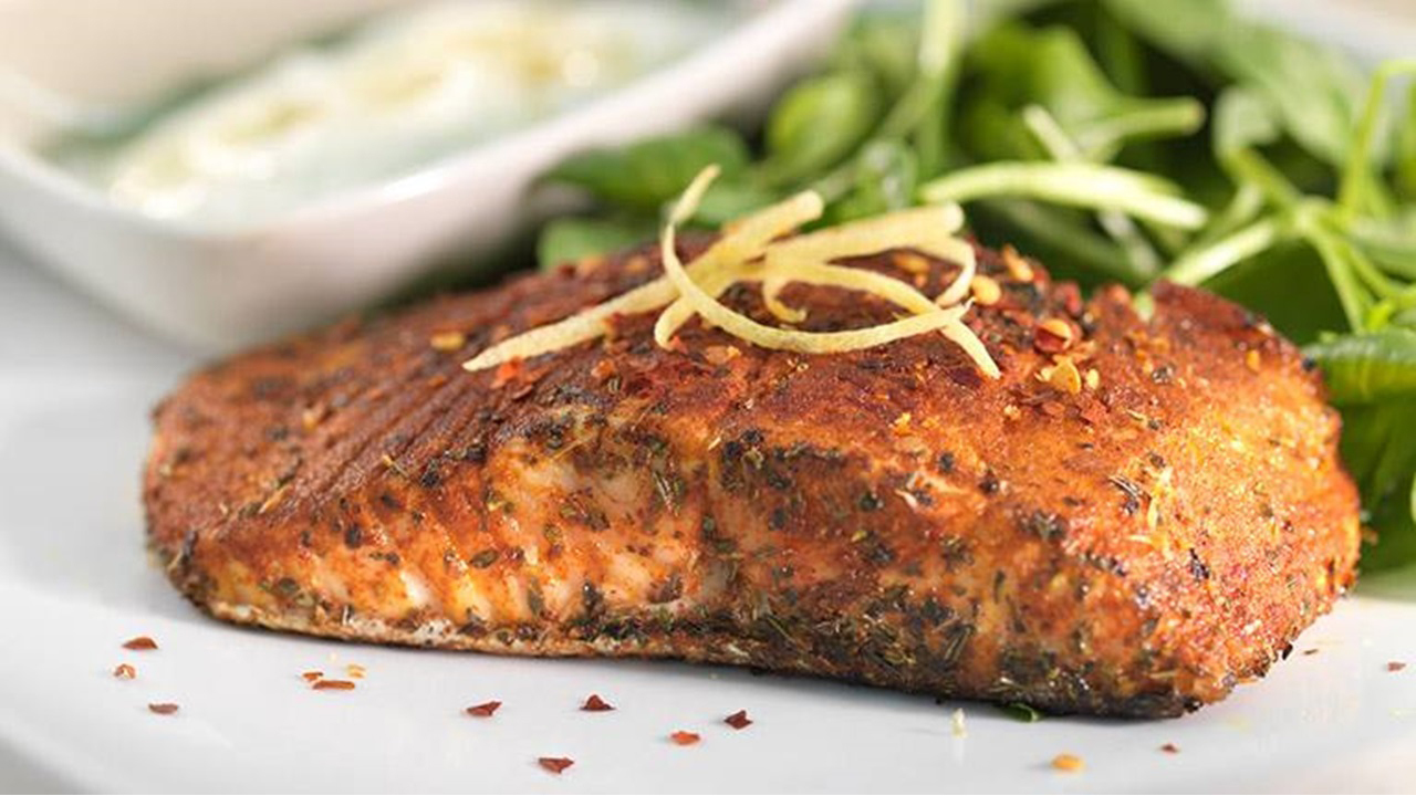 Maple & Ginger Chargrilled Salmon