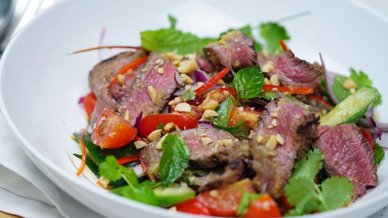 West Cork Wagyu Salad with Radish and Wasabi Dressing