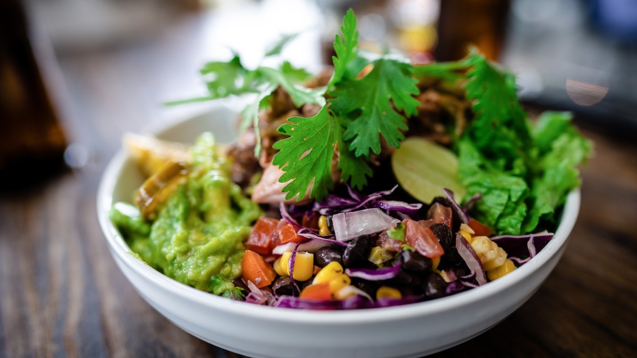 Crispy Salmon Burrito Bowl