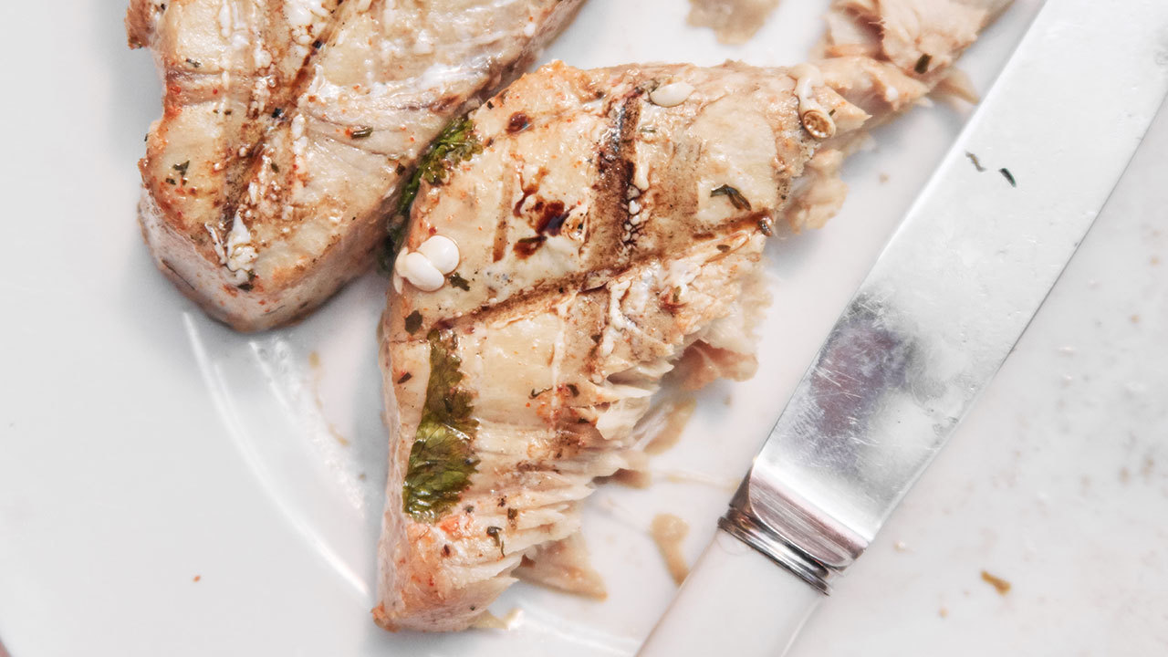 Pan Seared Tuna with Fried Rice