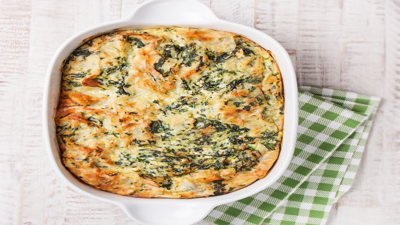 Butternut Squash, Spinach & Chicken Filo Pie 