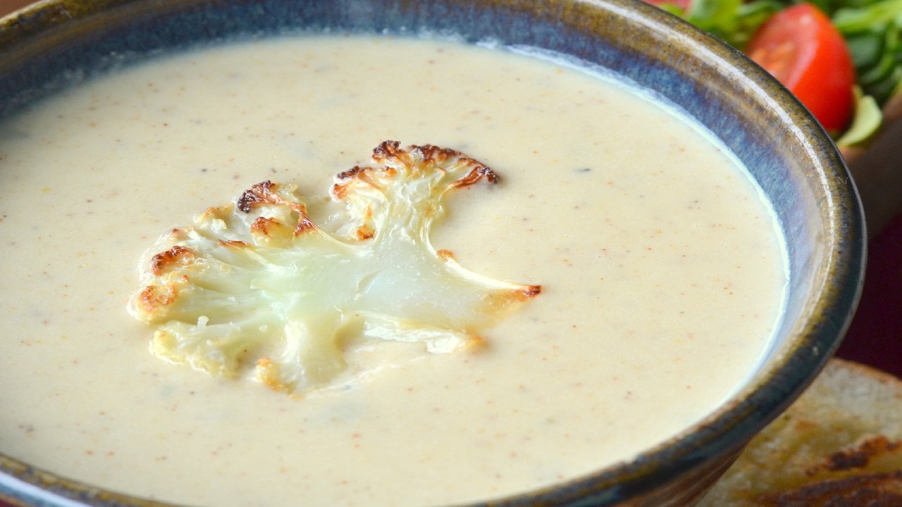 Roast Curried Cauliflower Soup