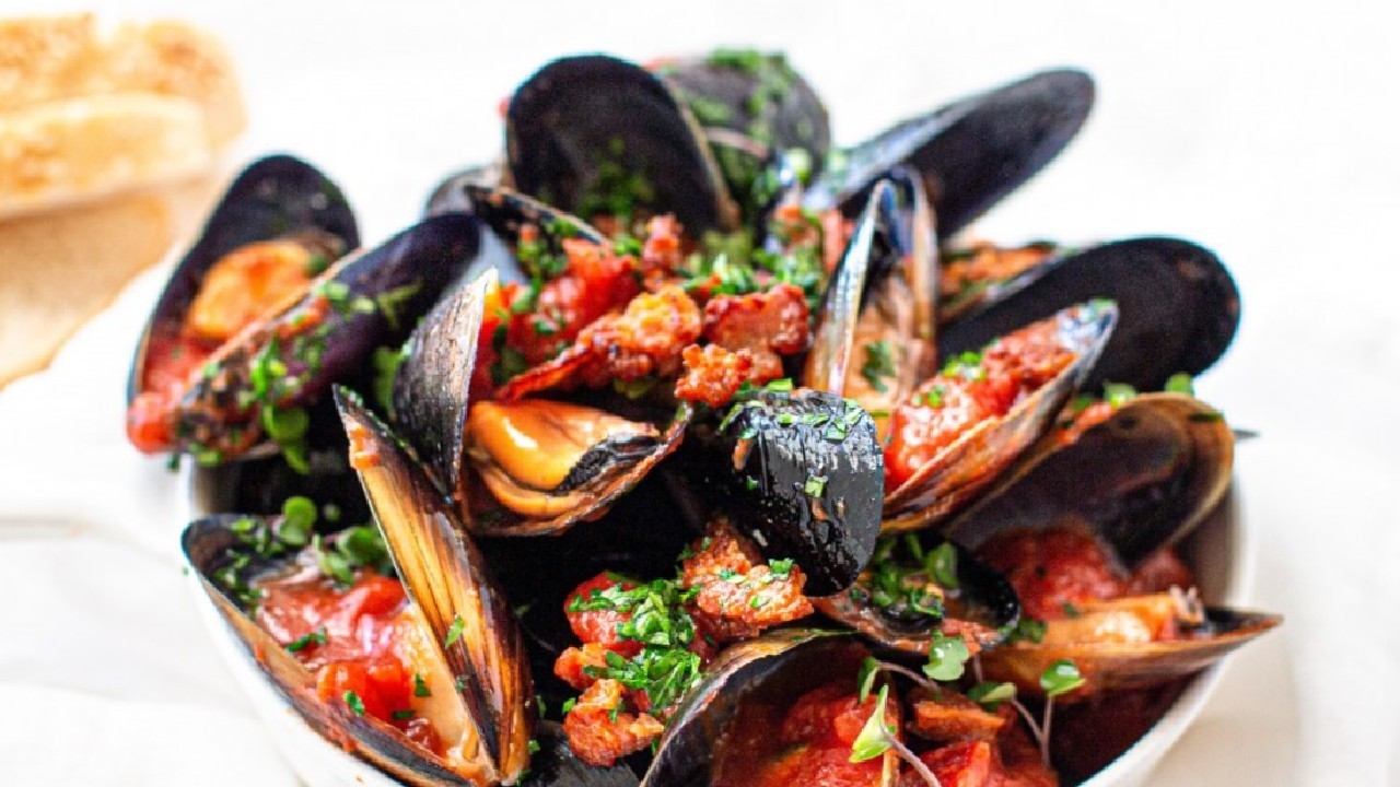 Pesto Mussels