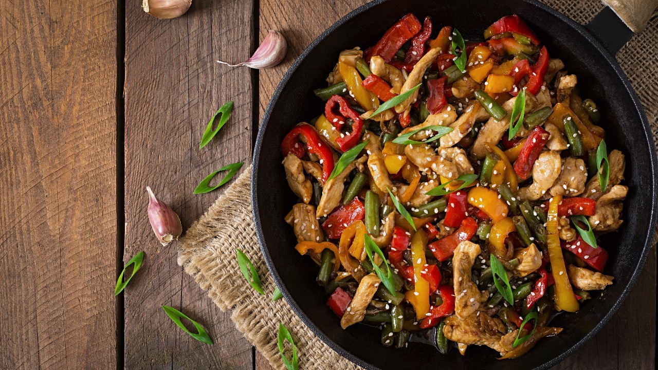 Sweet & Sticky Chicken Stir Fry