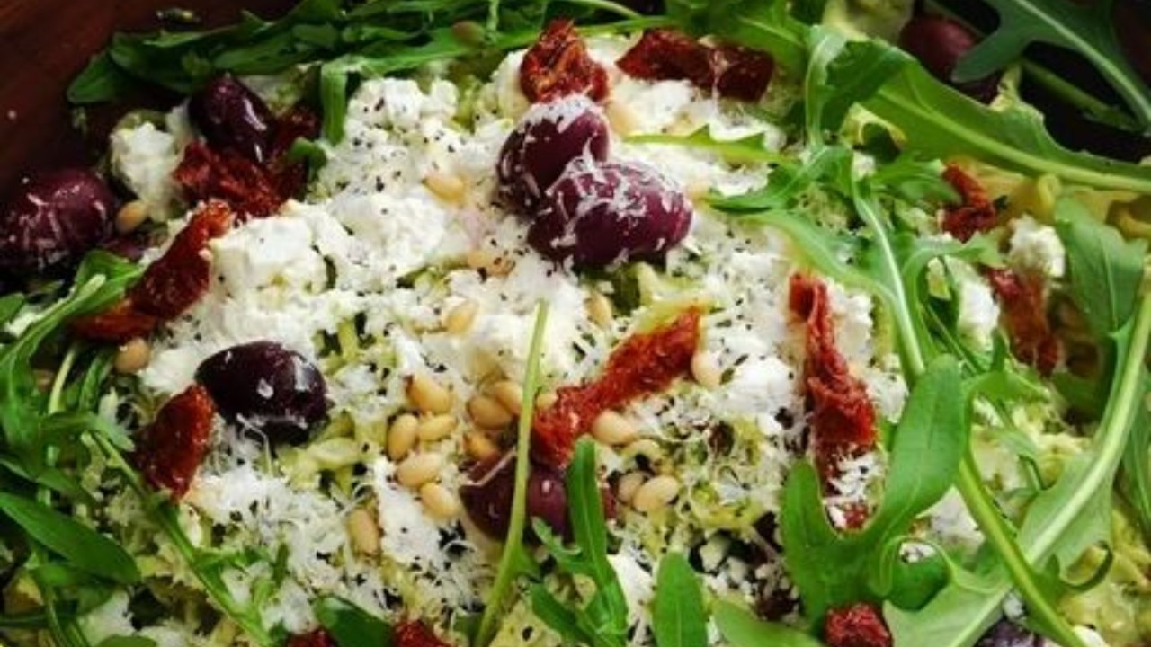 Mediterranean Oven Roast Creamy Ricotta Pesto Pasta