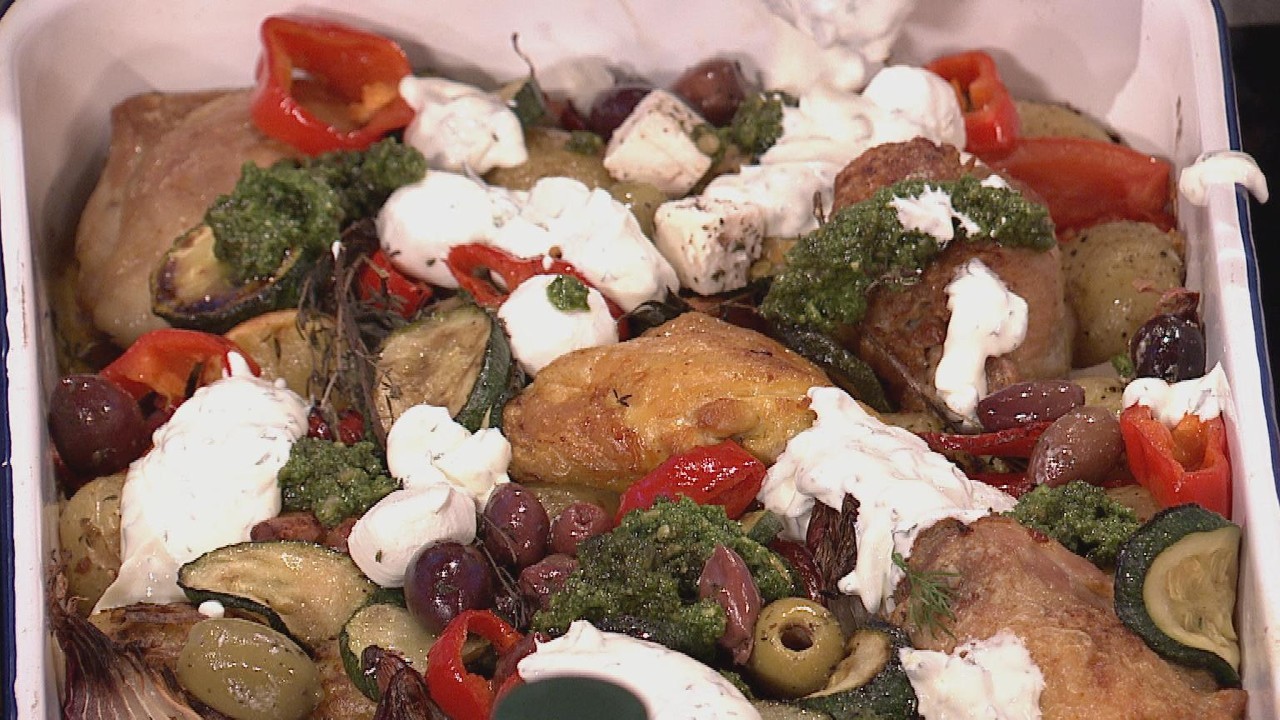 Greek Chicken Traybake