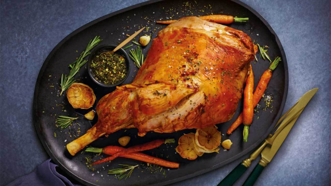 Irish Roast Leg of Lamb with Garlic and Rosemary