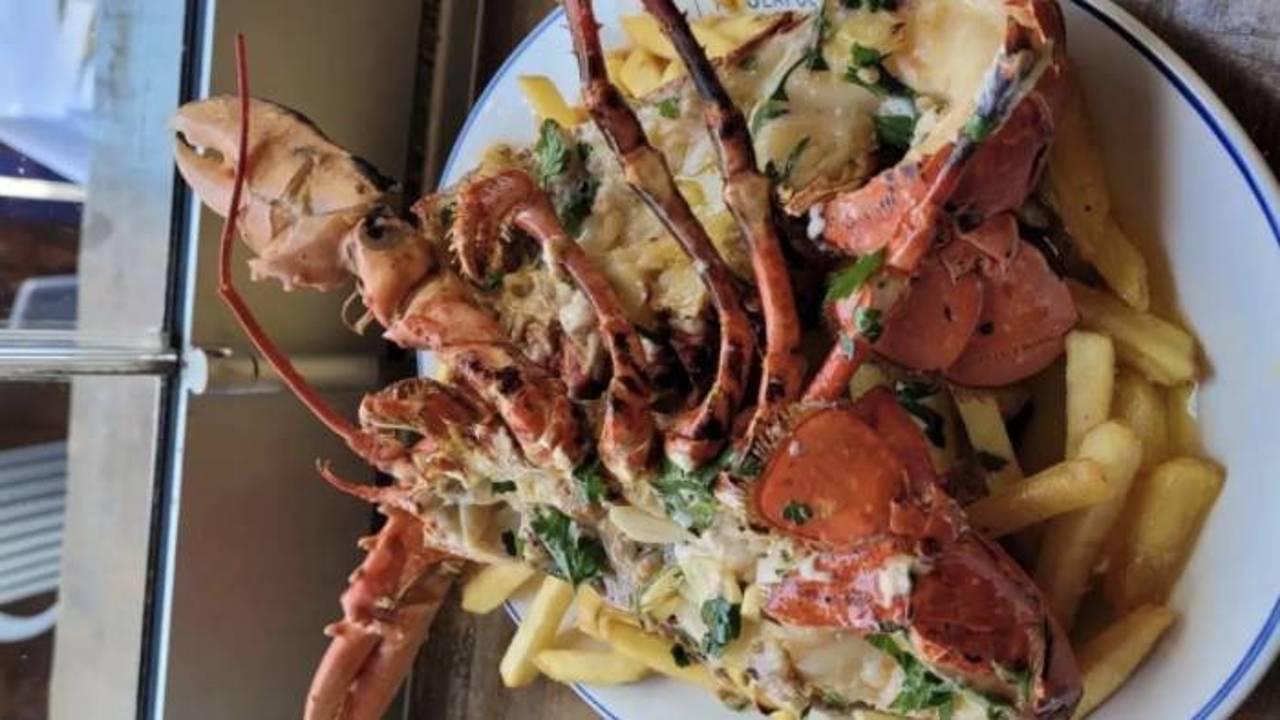 Whole Howth Lobster with Garlic Butter & Chips