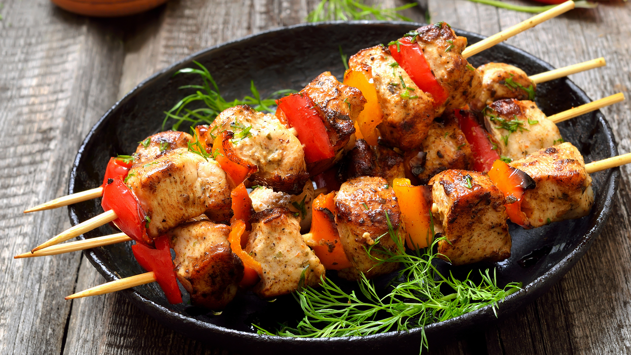 BBQ Cola Beef Skewer Fajitas