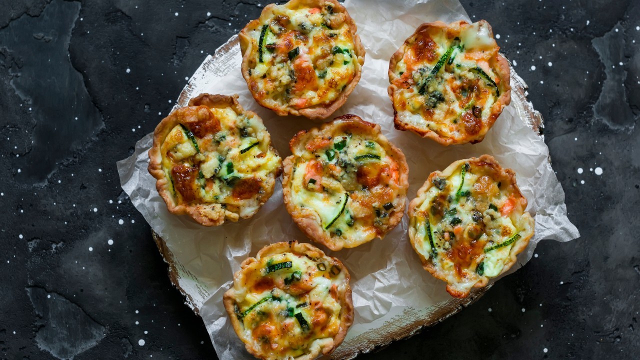Roasted Vegetable Mini Quiches