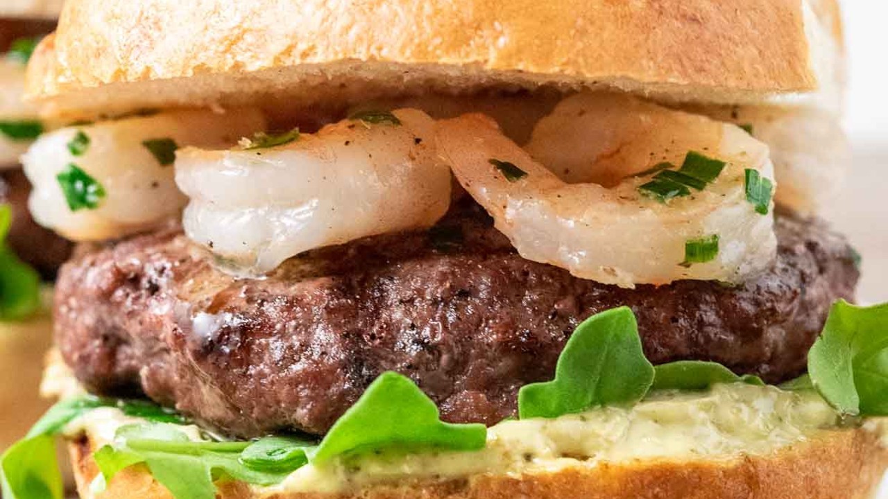 Surf n&#39; Turf Burger