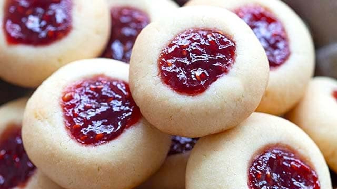 Norwegian Jam Thumbprint Cookies