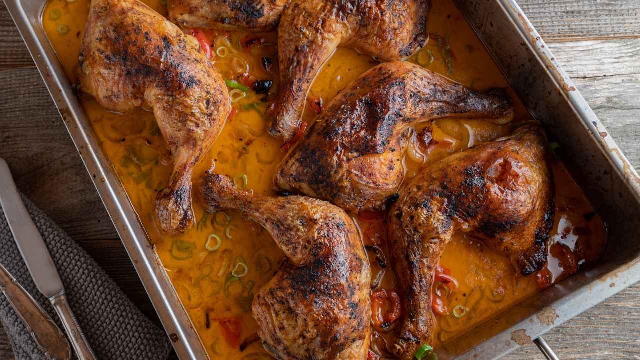 Harissa Chicken Traybake with Chimichurri