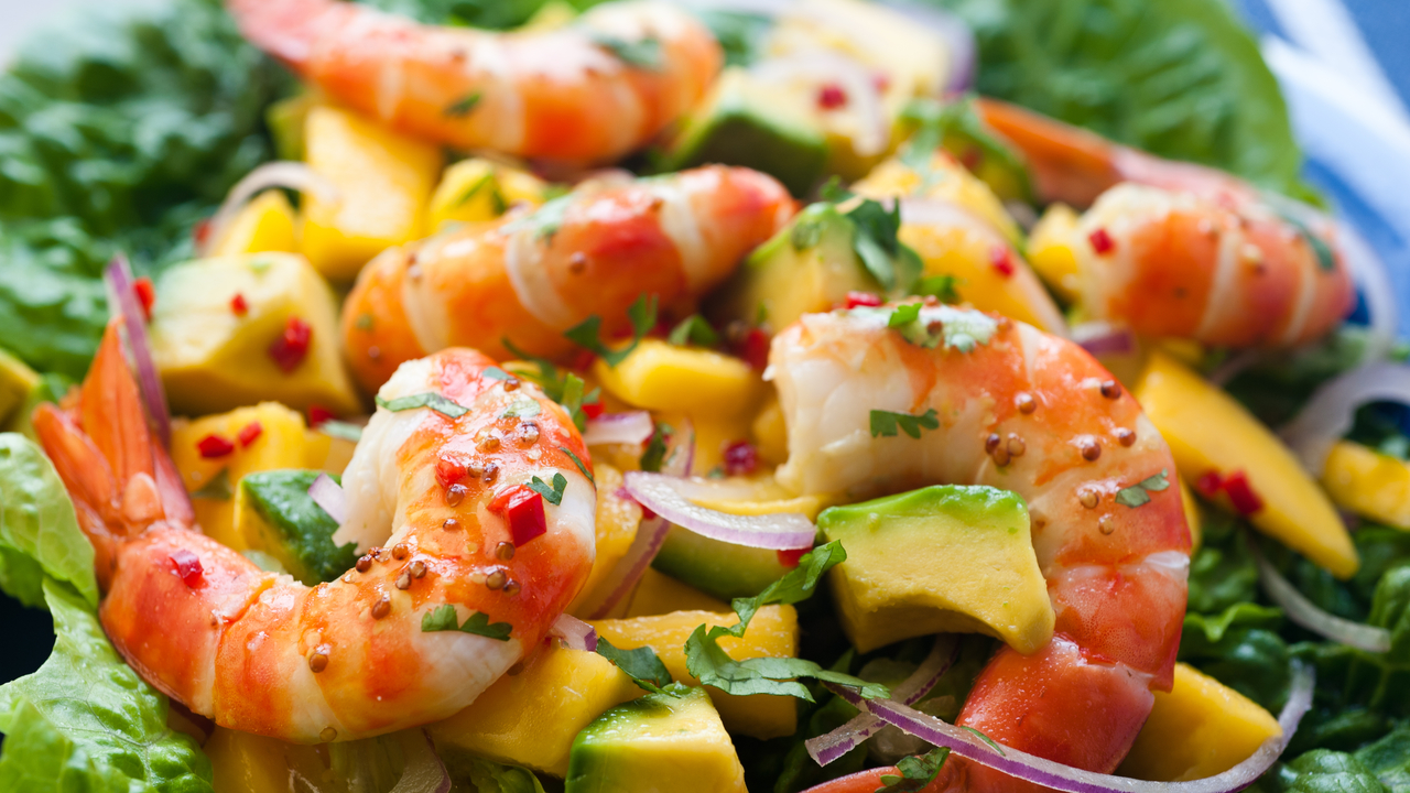 Prawn, Avocado and Mango Salad