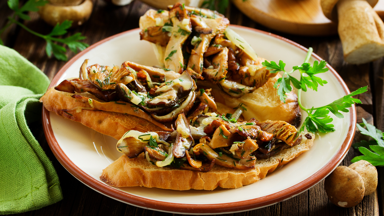 Wild Mushrooms On Toast