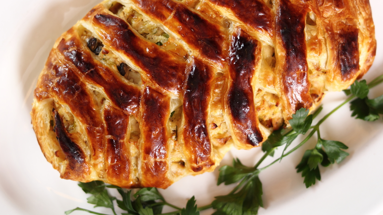 Chicken & Leek Puff Pastry Pie