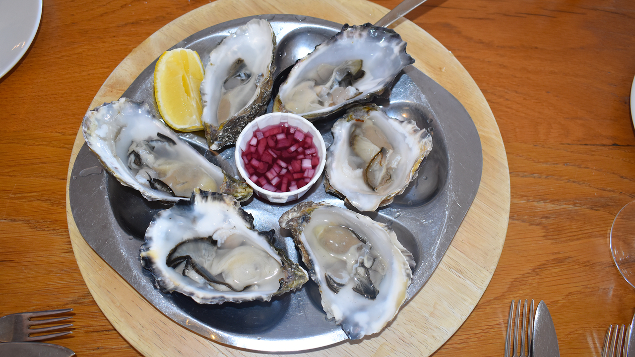 Irish Oysters with Shallot & Red Wine Vinegar