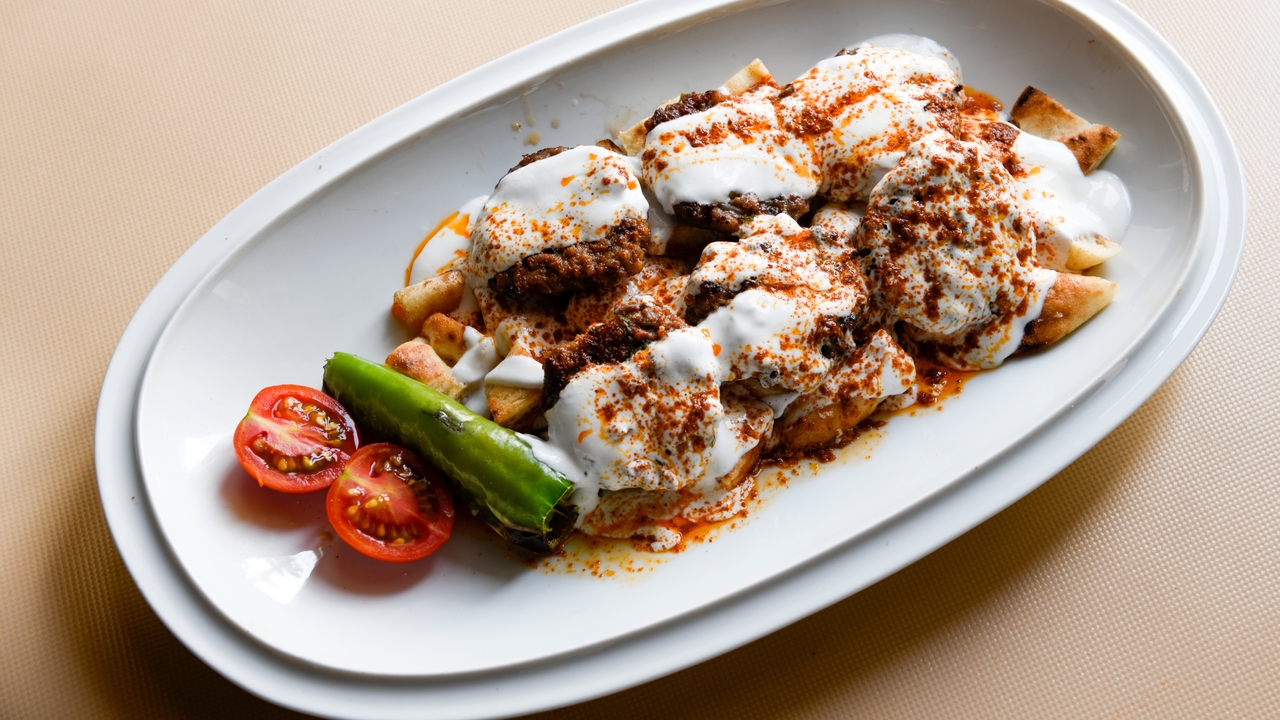 Aromatic Lamb Meatballs w/ Yogurt Dressing 