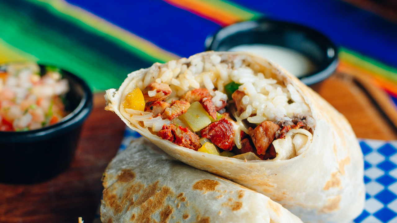 Cauliflower & Chickpea Bombay Burritos