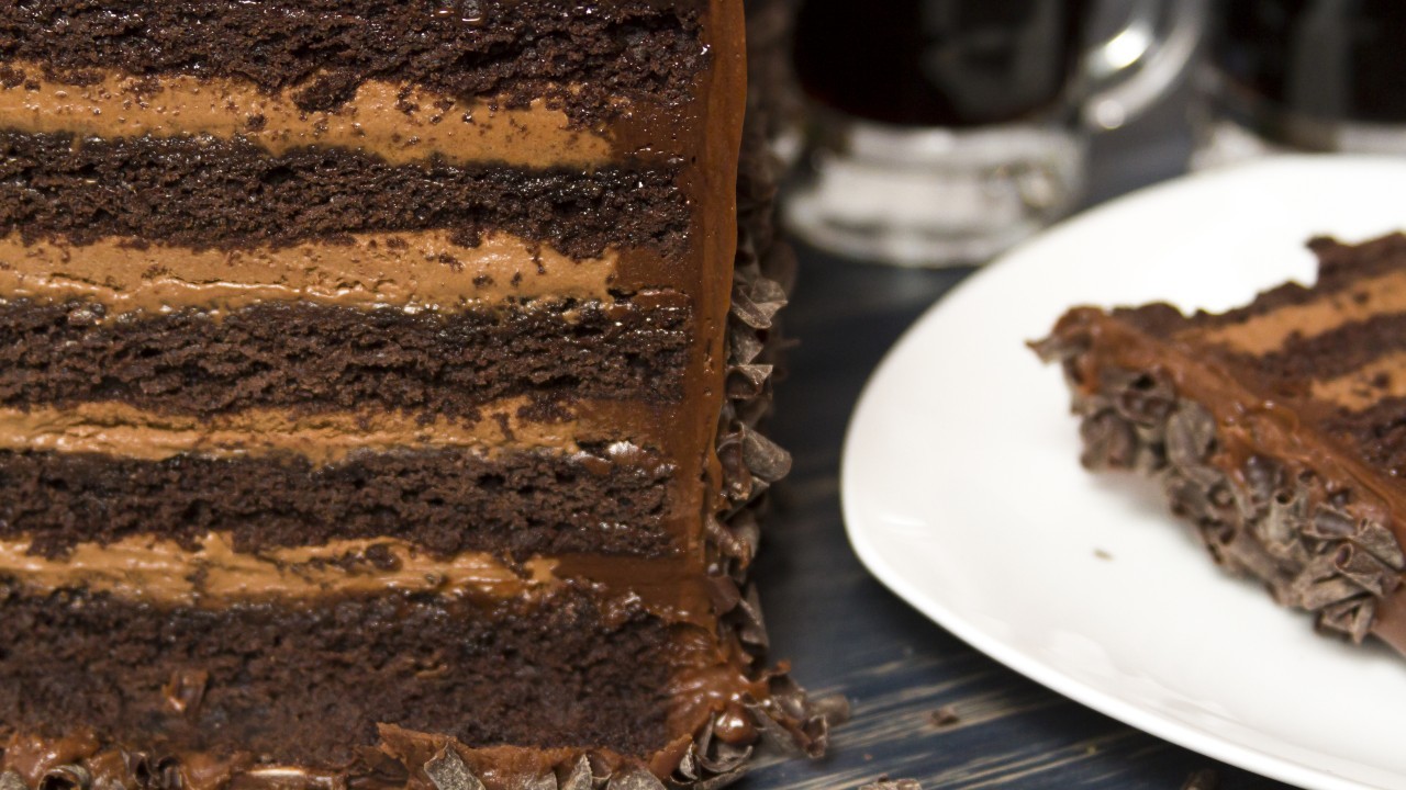 Chocolate Stout Cake With Butterwhiskey Sauce