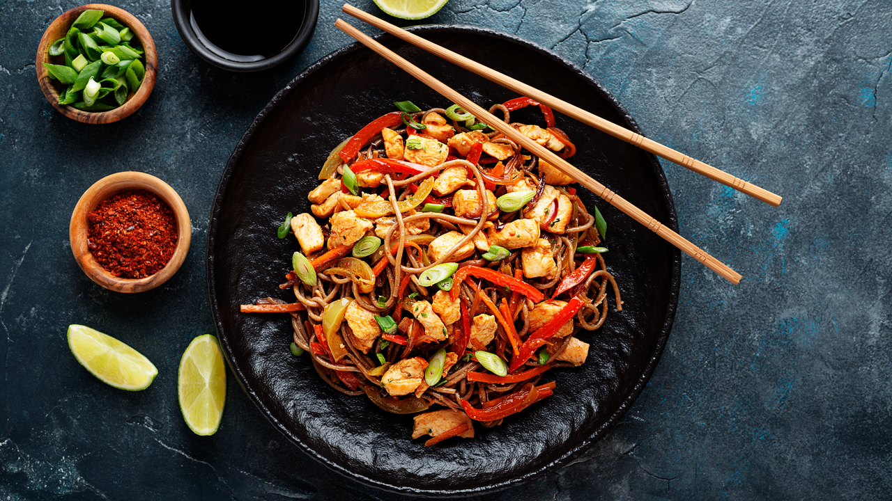 Thai Spiced Chicken Noodle Salad