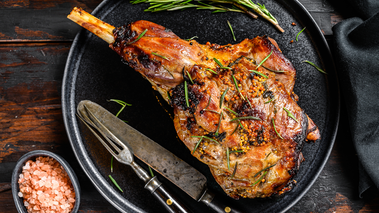 Honey Spiced Easter Leg of Lamb with Thyme Potato Dauphinoise