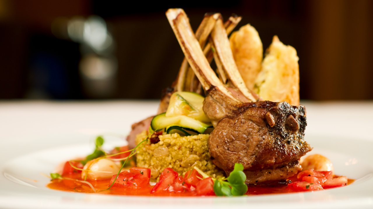 Spring Lamb Chops with Couscous Tabbouleh Salad