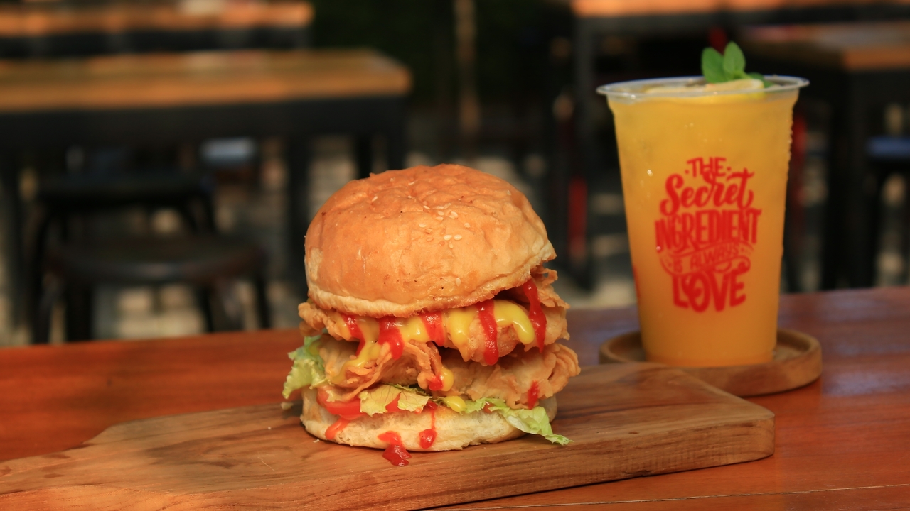 Chicken Katsu Curry Burger