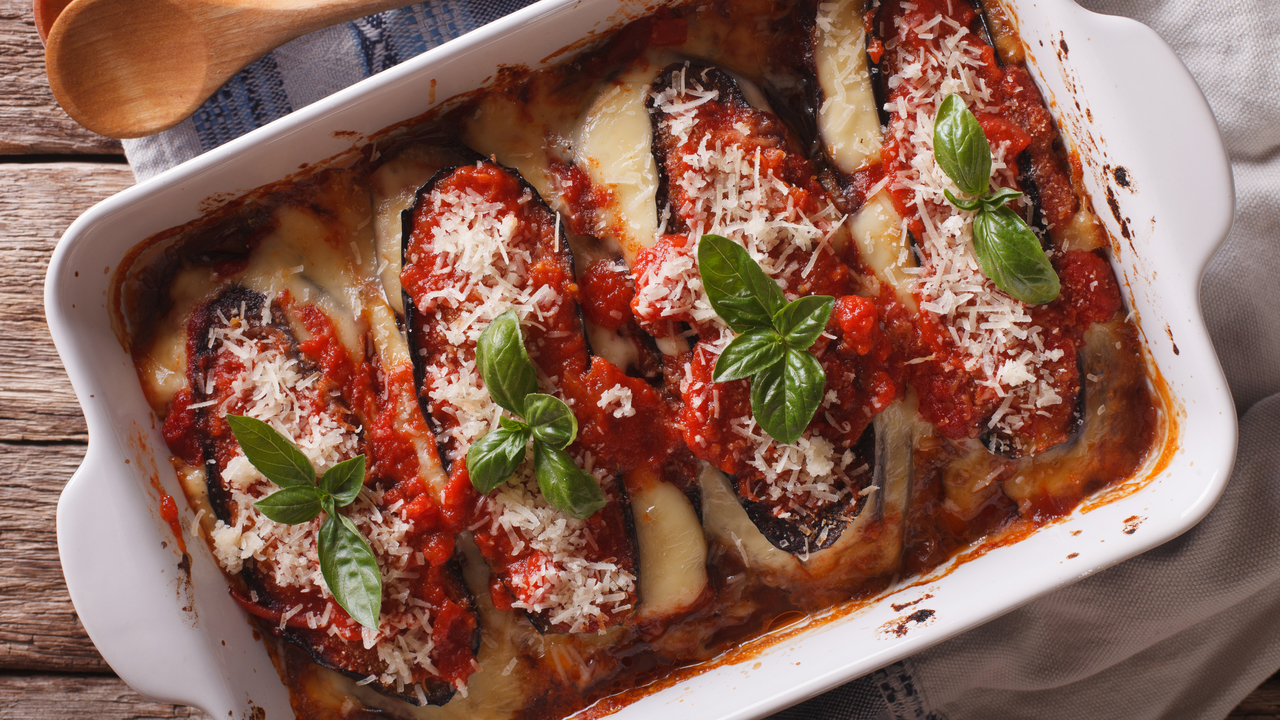 Aubergine Parmigiana