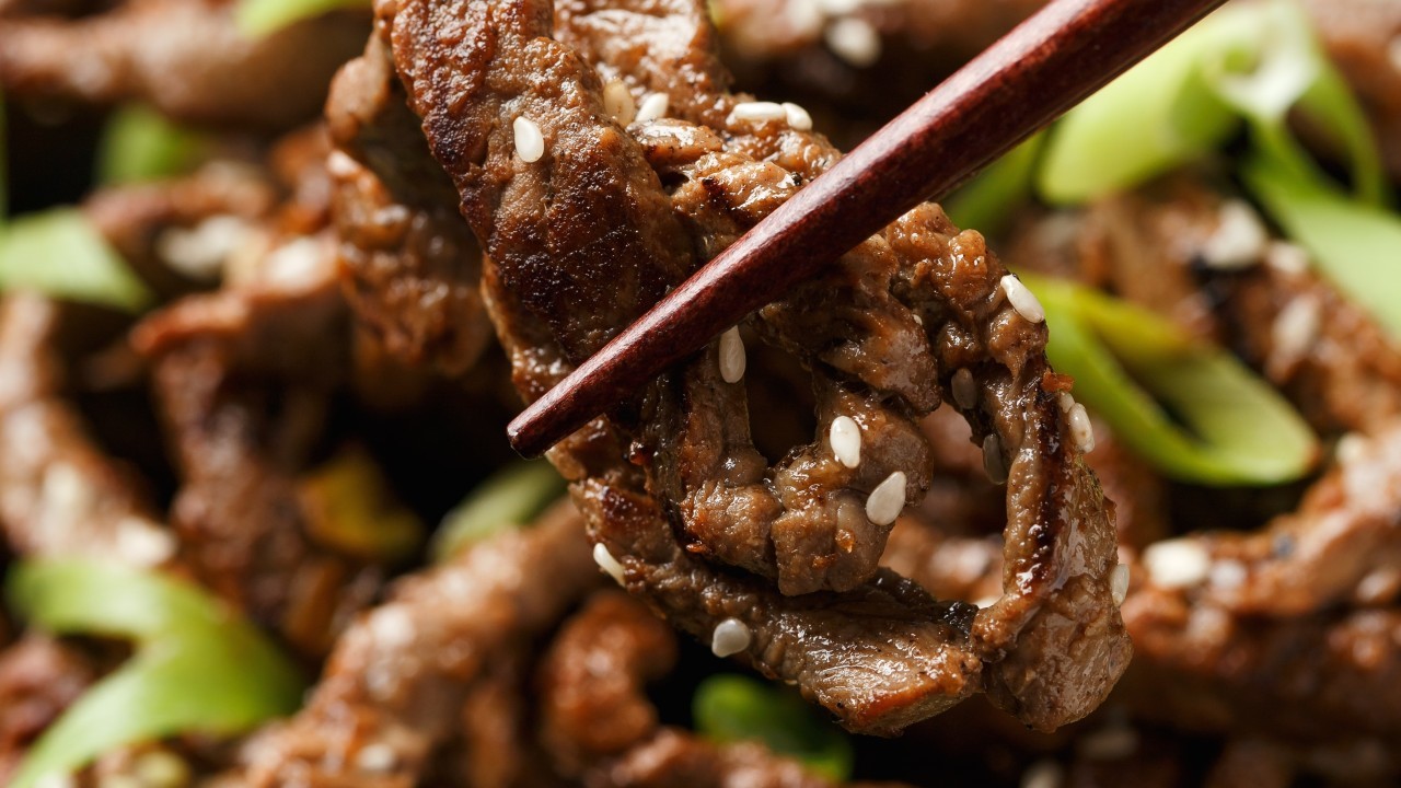 Korean BBQ-style Steak with Grilled Corn Fattoush