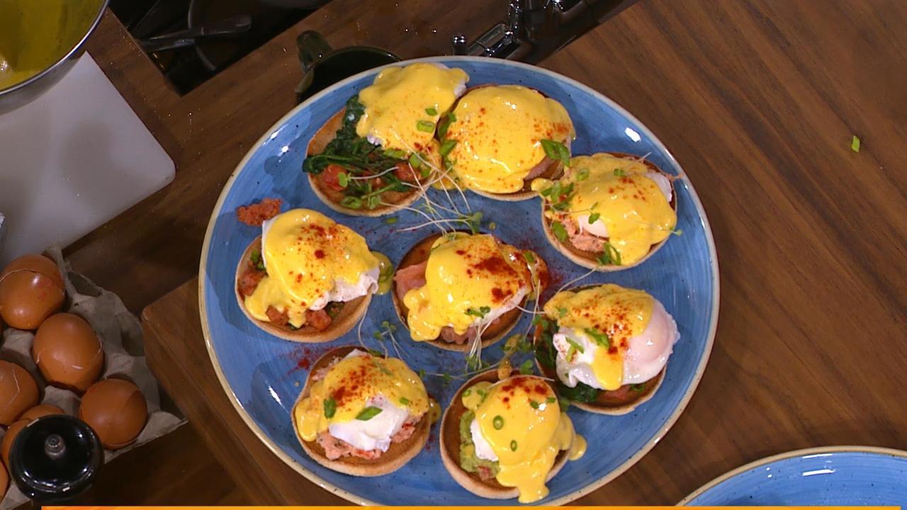 Three Variations Of Eggs Benedict