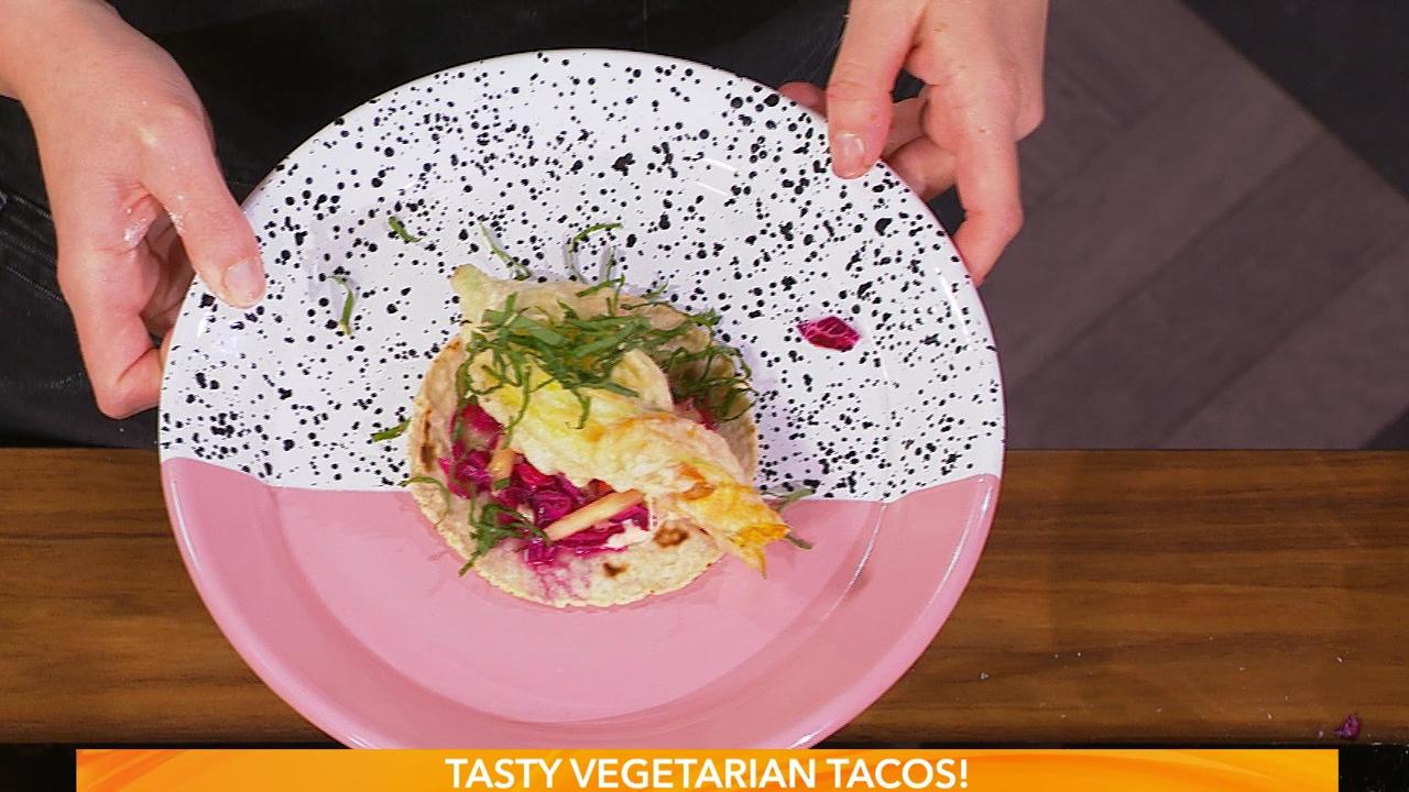 Cheesy Courgette Flower Tacos