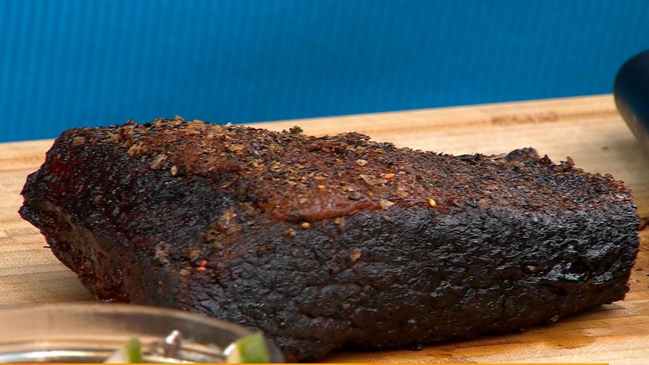 BBQ Beef Brisket With Japanese Pickled Salad