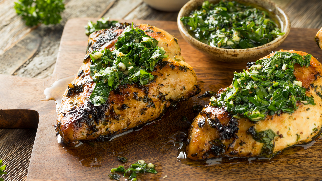 Chimichurri Chicken & Griddled Summer Vegetable Ciabatta