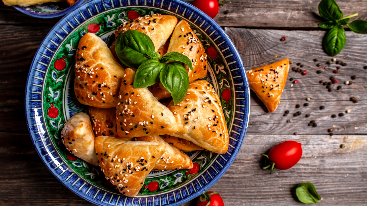 Panak and Paneer Puff Pastries