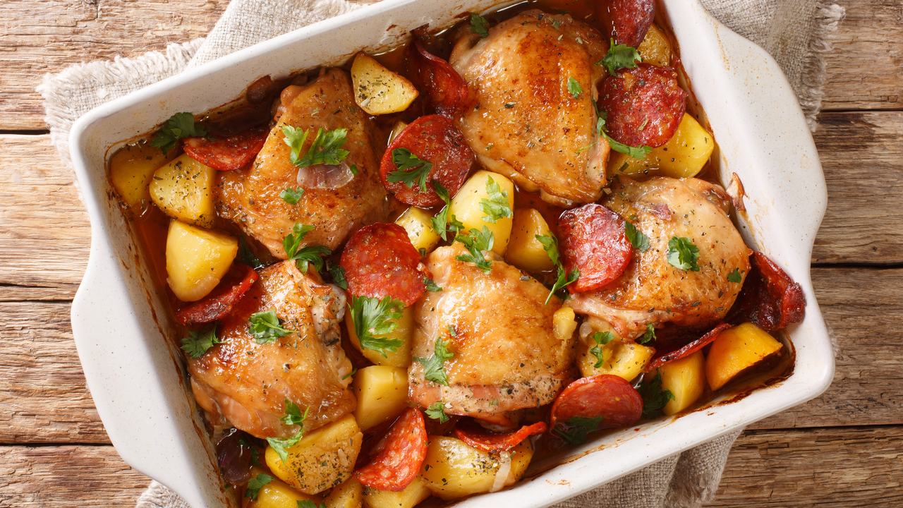 Chicken, Vegetable and Chorizo Casserole