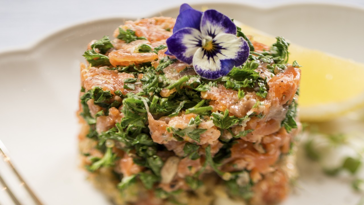 Lemon and Pink Peppercorn Smoked Trout Terrine