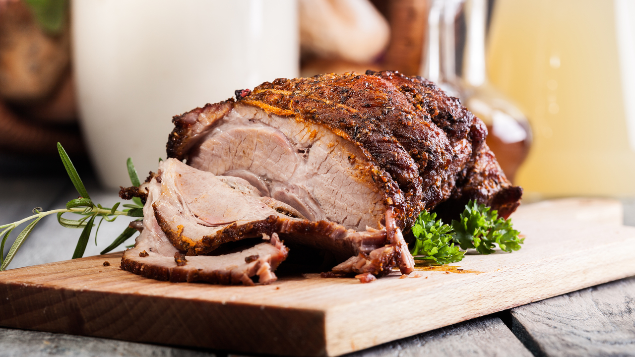 Roast Pork with Romesco Sauce