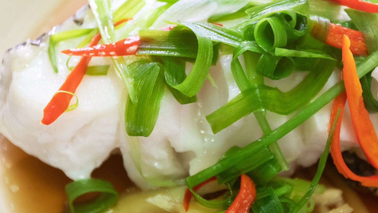 Steamed Fish with Ginger and Scallion