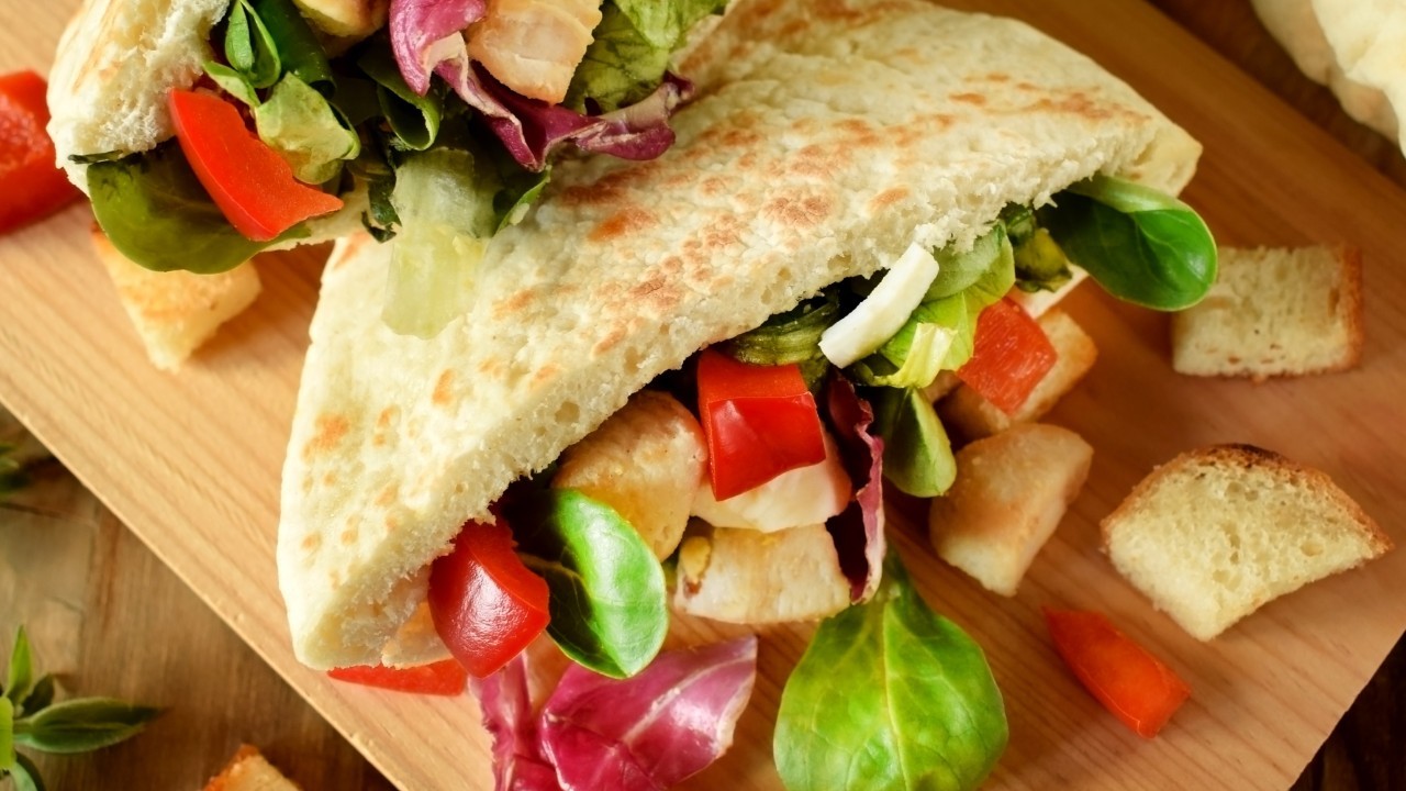 Chopped Caesar Salad Roll