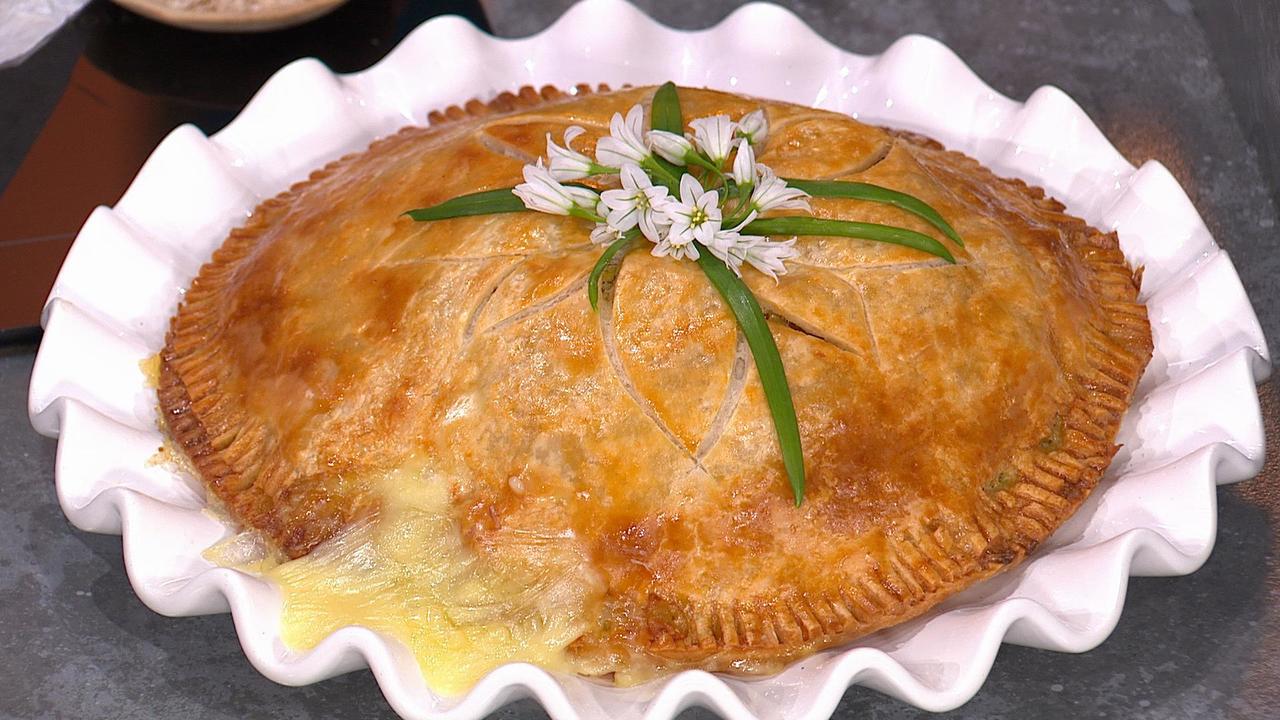 Cheesy Leek And Potato Pithivier
