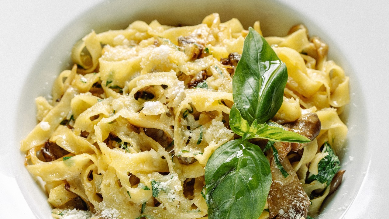 Wild Mushroom and Garlic Tagliatelle