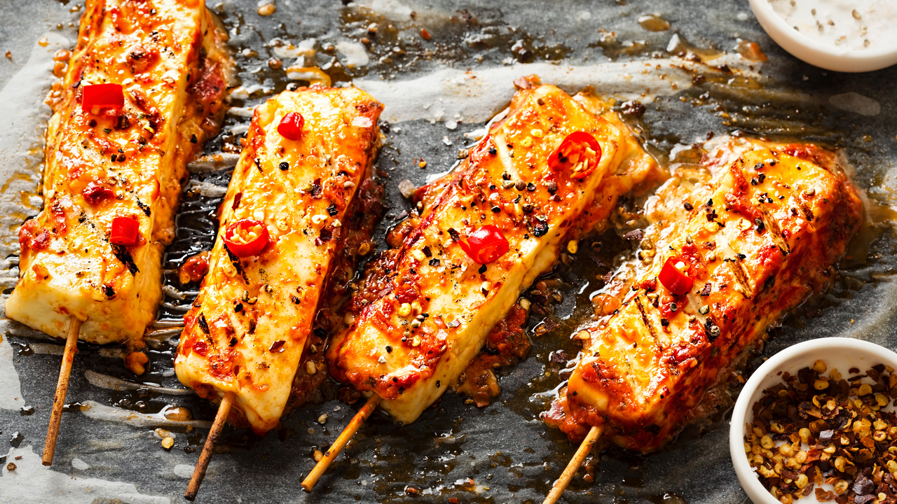 Halloumi Cheese Skewers