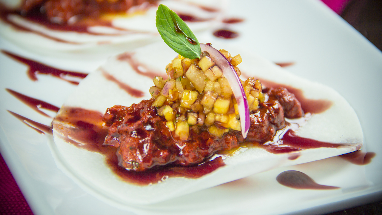 Carne Asado Tacos with Charred Pineapple Salsa