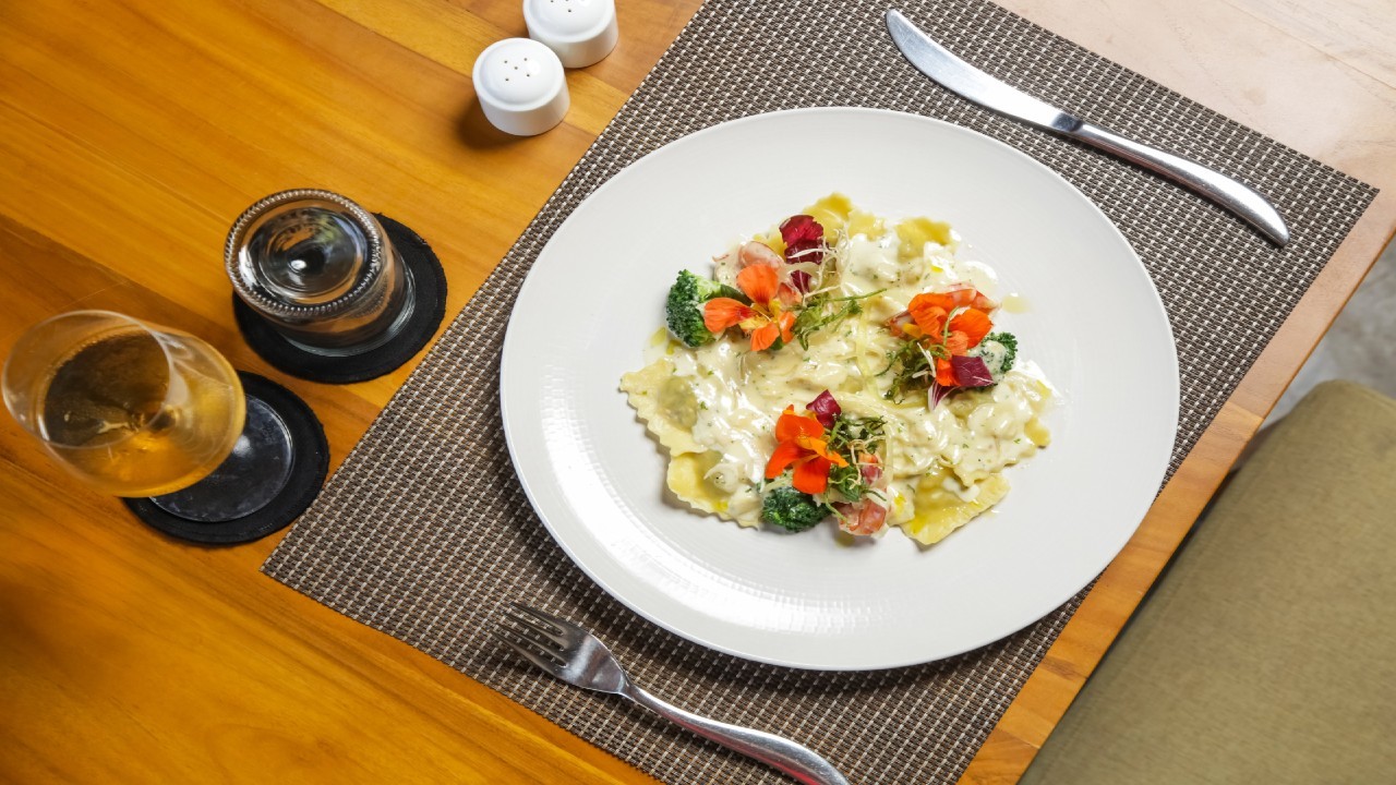 Edible Flower Pasta
