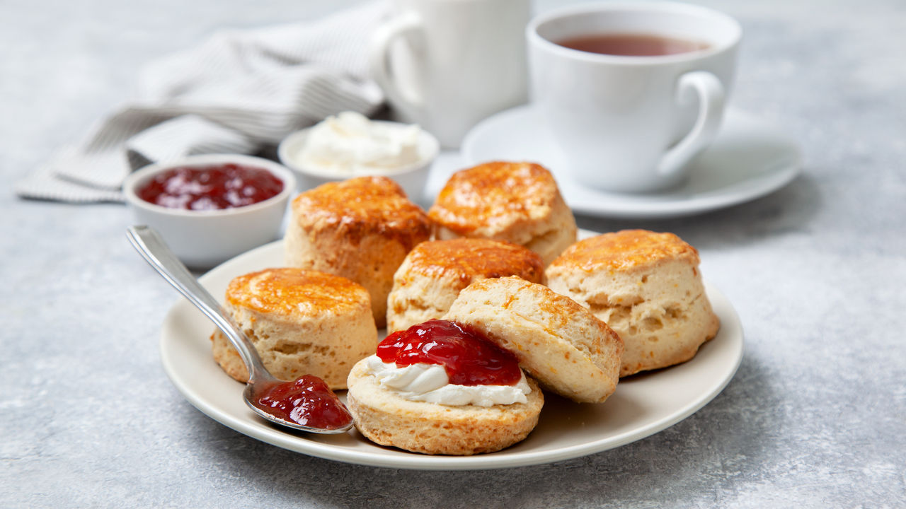 Raspberry and White Chocolate Scones