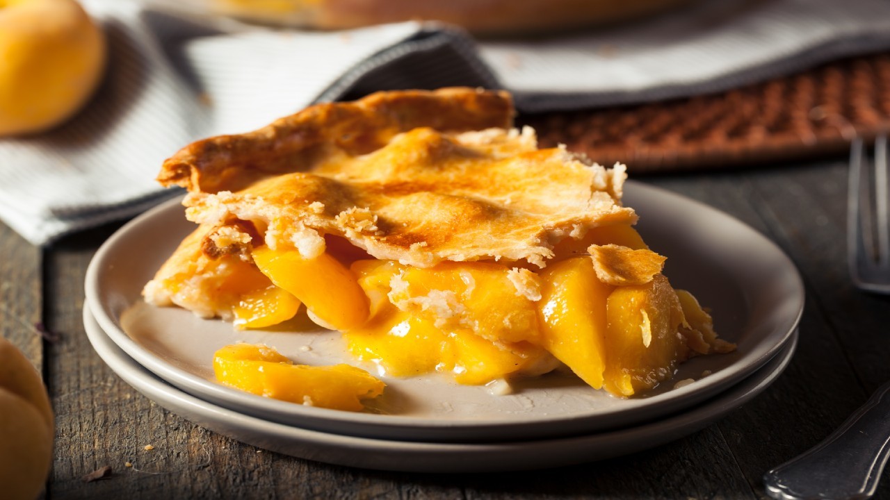 Peach and Cream Pie